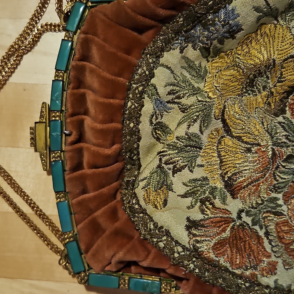 1920s Aubusson Tapestry Purse - Picture 6 of 8
